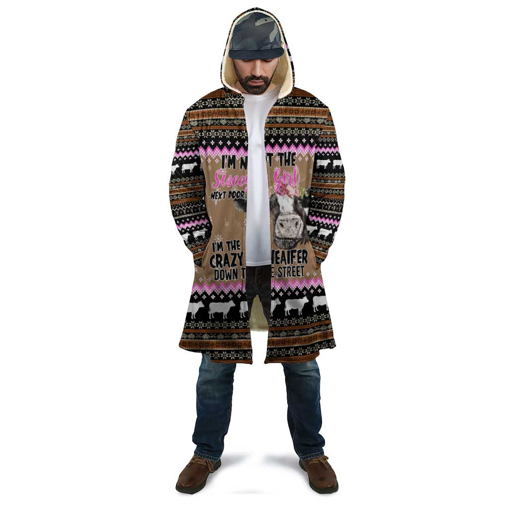 The Crazy Heifer Christmas Cloak Xmas Holiday Patterns - Wonder Print Shop