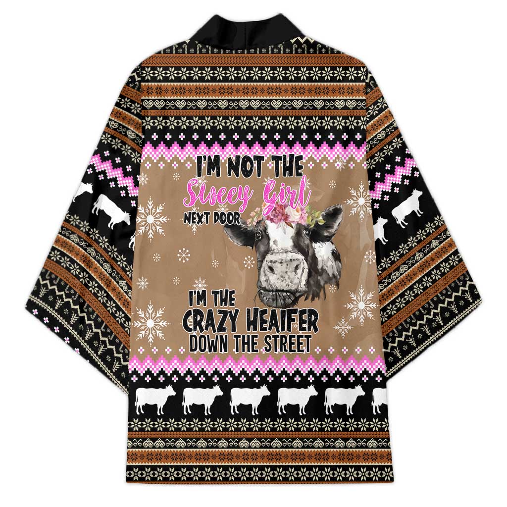 The Crazy Heifer Christmas Kimono Xmas Holiday Patterns - Wonder Print Shop