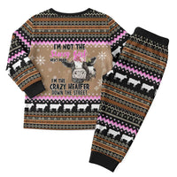 The Crazy Heifer Christmas Pajama Set Xmas Holiday Patterns - Wonder Print Shop