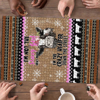 The Crazy Heifer Christmas Puzzle Xmas Holiday Patterns - Wonder Print Shop