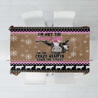 The Crazy Heifer Christmas Tablecloth Xmas Holiday Patterns - Wonder Print Shop