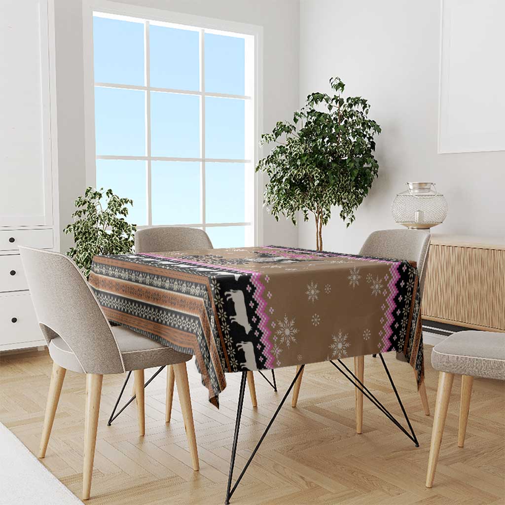 The Crazy Heifer Christmas Tablecloth Xmas Holiday Patterns - Wonder Print Shop