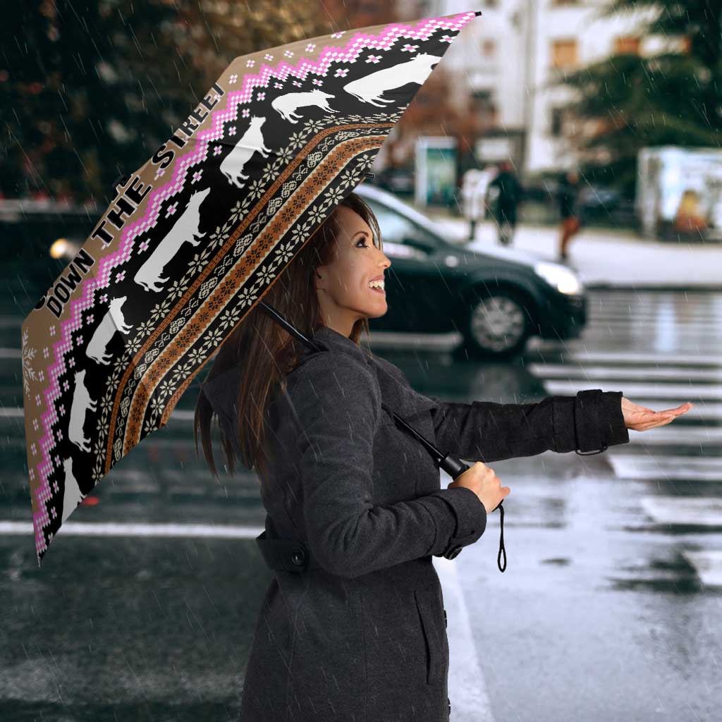 The Crazy Heifer Christmas Umbrella Xmas Holiday Patterns - Wonder Print Shop