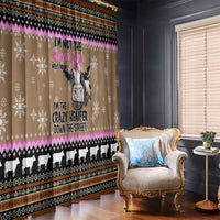 The Crazy Heifer Christmas Window Curtain Xmas Holiday Patterns - Wonder Print Shop