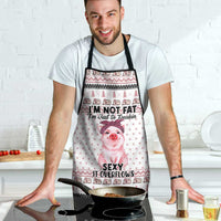 Pig Overflows Christmas Apron Xmas Holiday Patterns - Wonder Print Shop