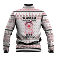 Pig Overflows Christmas Baseball Jacket Xmas Holiday Patterns - Wonder Print Shop