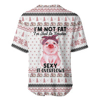 Pig Overflows Christmas Baseball Jersey Xmas Holiday Patterns - Wonder Print Shop