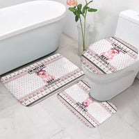 Pig Overflows Christmas Bathroom Set Xmas Holiday Patterns - Wonder Print Shop