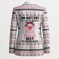 Pig Overflows Christmas Blazer Xmas Holiday Patterns - Wonder Print Shop