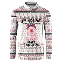 Pig Overflows Christmas Button Sweatshirt Xmas Holiday Patterns - Wonder Print Shop