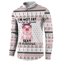 Pig Overflows Christmas Button Sweatshirt Xmas Holiday Patterns - Wonder Print Shop