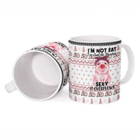 Pig Overflows Christmas Ceramic Mug Xmas Holiday Patterns - Wonder Print Shop