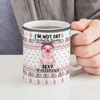 Pig Overflows Christmas Ceramic Mug Xmas Holiday Patterns - Wonder Print Shop