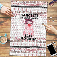 Pig Overflows Christmas Puzzle Xmas Holiday Patterns - Wonder Print Shop