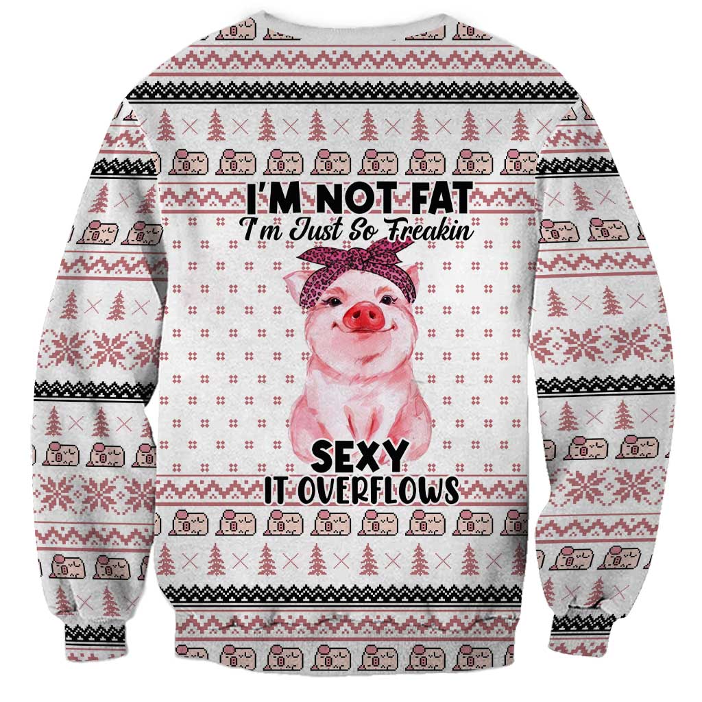 Pig Overflows Christmas Sweatshirt Xmas Holiday Patterns - Wonder Print Shop