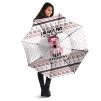 Pig Overflows Christmas Umbrella Xmas Holiday Patterns - undefined