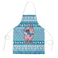 Pink Llama Christmas Apron Xmas Holiday Patterns - Wonder Print Shop