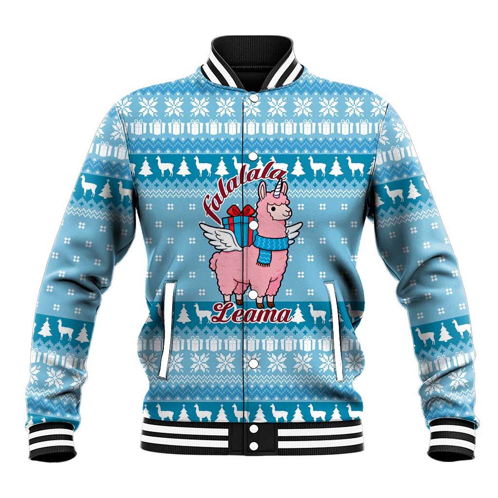 Pink Llama Christmas Baseball Jacket Xmas Holiday Patterns - Wonder Print Shop