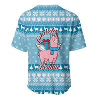 Pink Llama Christmas Baseball Jersey Xmas Holiday Patterns - Wonder Print Shop