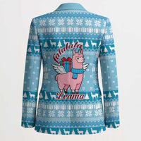 Pink Llama Christmas Blazer Xmas Holiday Patterns - Wonder Print Shop