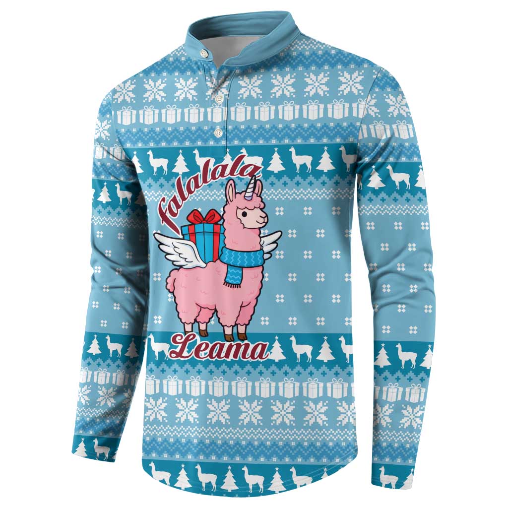 Pink Llama Christmas Button Sweatshirt Xmas Holiday Patterns - Wonder Print Shop
