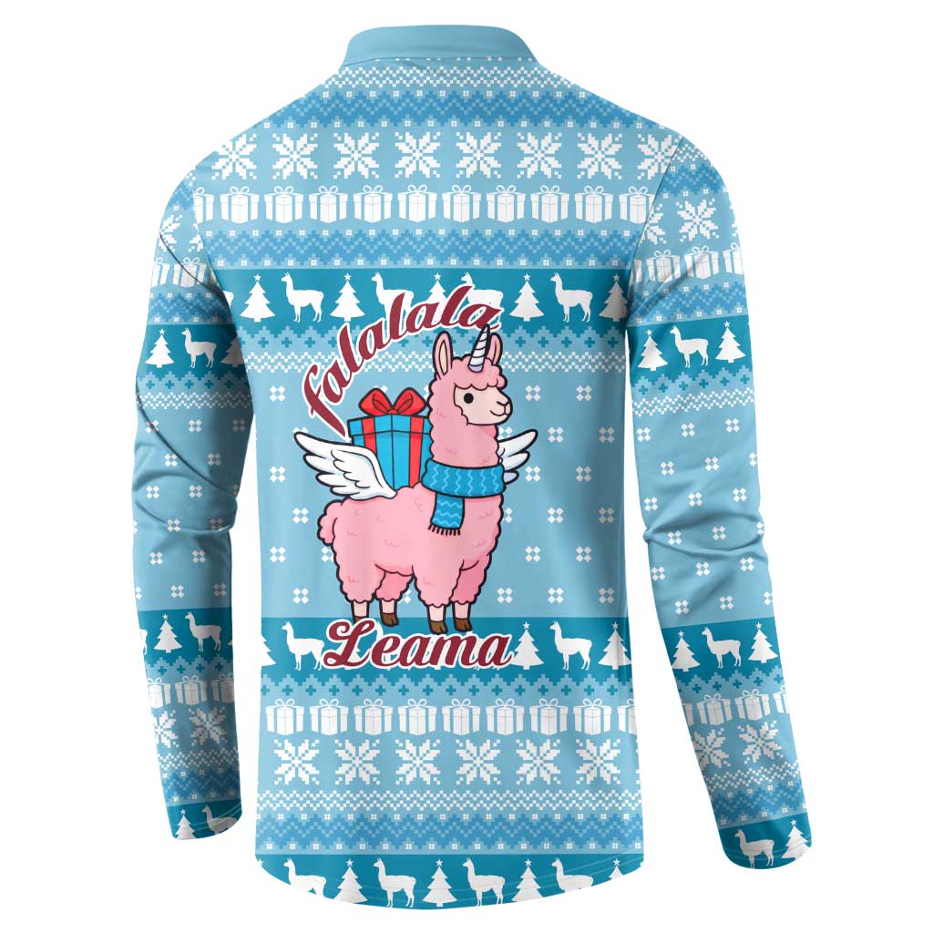 Pink Llama Christmas Button Sweatshirt Xmas Holiday Patterns - Wonder Print Shop