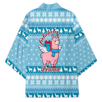Pink Llama Christmas Kimono Xmas Holiday Patterns - Wonder Print Shop