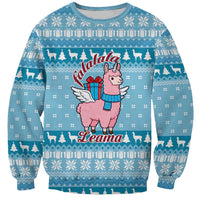 Pink Llama Christmas Sweatshirt Xmas Holiday Patterns - Wonder Print Shop