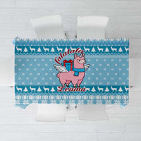 Pink Llama Christmas Tablecloth Xmas Holiday Patterns - Wonder Print Shop