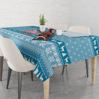 Pink Llama Christmas Tablecloth Xmas Holiday Patterns - Wonder Print Shop