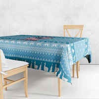Pink Llama Christmas Tablecloth Xmas Holiday Patterns - Wonder Print Shop