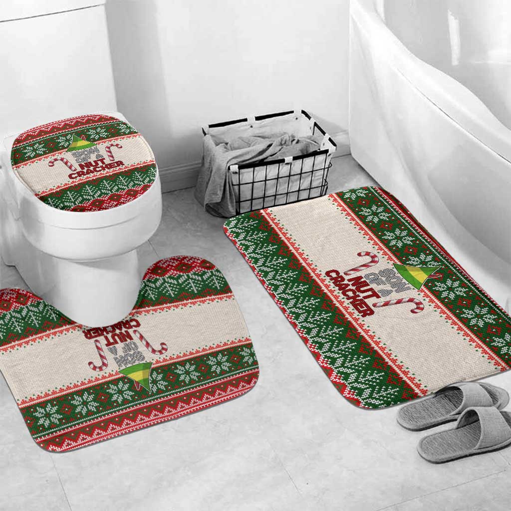 Son Of A Nut Cracker Christmas Bathroom Set Xmas Holiday Patterns - Wonder Print Shop