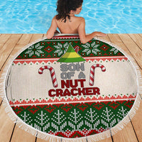 Son Of A Nut Cracker Christmas Beach Blanket Xmas Holiday Patterns - Wonder Print Shop