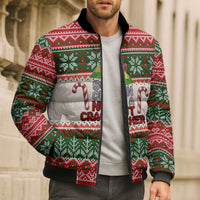 Son Of A Nut Cracker Christmas Bomber Puffer Jacket Xmas Holiday Patterns - Wonder Print Shop