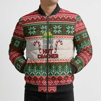 Son Of A Nut Cracker Christmas Bomber Puffer Jacket Xmas Holiday Patterns - Wonder Print Shop