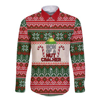 Son Of A Nut Cracker Christmas Long Sleeve Button Shirt Xmas Holiday Patterns - Wonder Print Shop