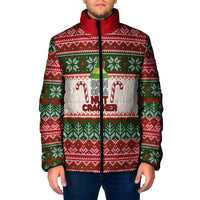Son Of A Nut Cracker Christmas Padded Jacket Xmas Holiday Patterns - Wonder Print Shop