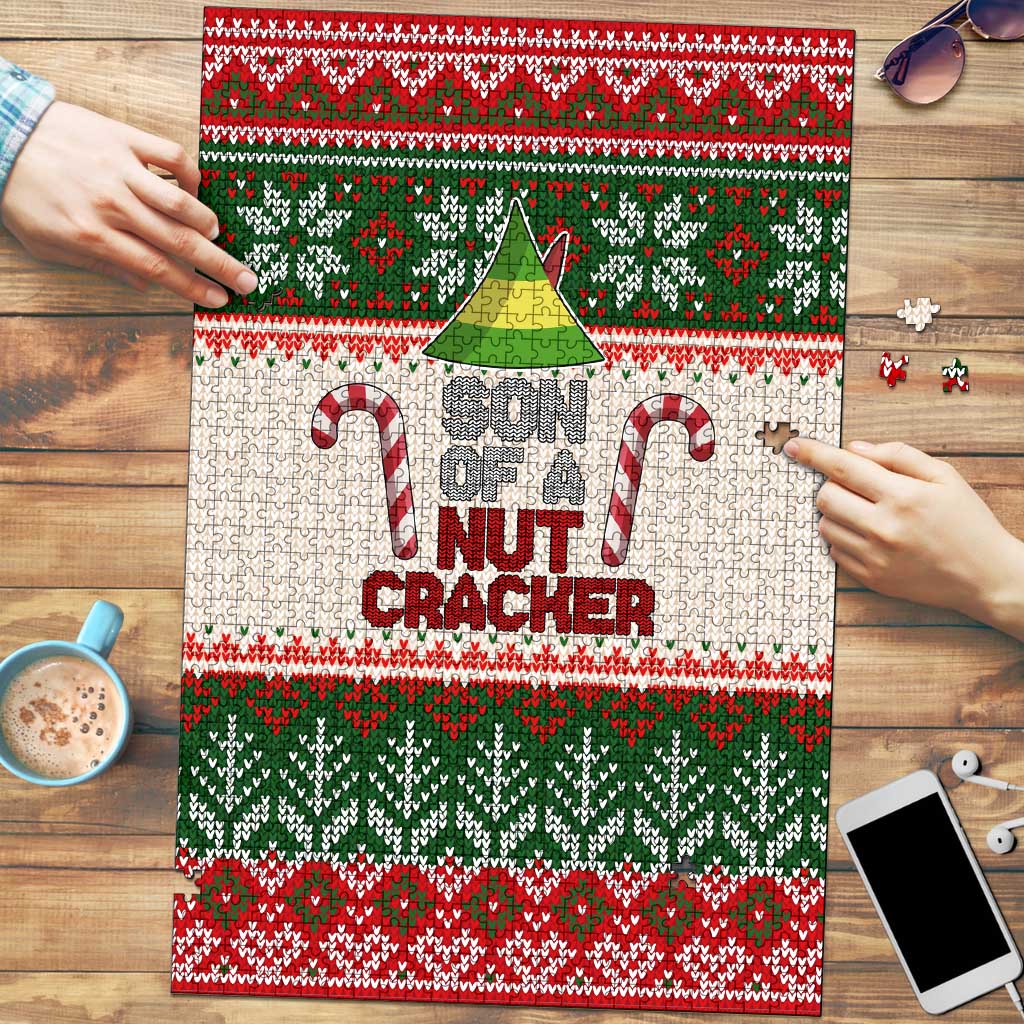 Son Of A Nut Cracker Christmas Puzzle Xmas Holiday Patterns - Wonder Print Shop