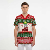 Son Of A Nut Cracker Christmas Scrub Top Xmas Holiday Patterns - Wonder Print Shop