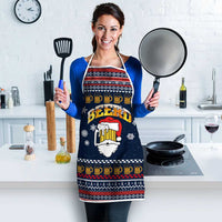 Santa Beerd Christmas Apron Xmas Holiday Patterns - Wonder Print Shop