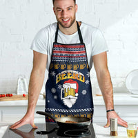 Santa Beerd Christmas Apron Xmas Holiday Patterns - Wonder Print Shop
