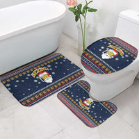 Santa Beerd Christmas Bathroom Set Xmas Holiday Patterns - Wonder Print Shop