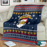 Santa Beerd Christmas Blanket Xmas Holiday Patterns - Wonder Print Shop