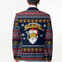 Santa Beerd Christmas Blazer Xmas Holiday Patterns - Wonder Print Shop