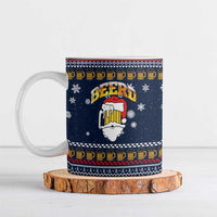 Santa Beerd Christmas Ceramic Mug Xmas Holiday Patterns - Wonder Print Shop