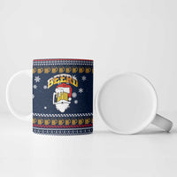 Santa Beerd Christmas Ceramic Mug Xmas Holiday Patterns - Wonder Print Shop