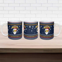 Santa Beerd Christmas Ceramic Mug Xmas Holiday Patterns - Wonder Print Shop