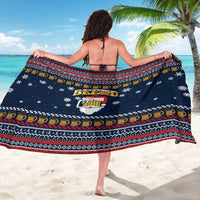 Santa Beerd Christmas Sarong Xmas Holiday Patterns - Wonder Print Shop