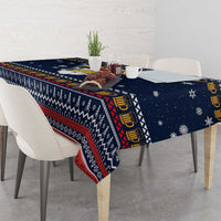 Santa Beerd Christmas Tablecloth Xmas Holiday Patterns - Wonder Print Shop