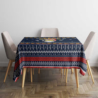 Santa Beerd Christmas Tablecloth Xmas Holiday Patterns - Wonder Print Shop